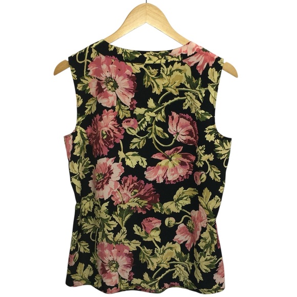 TALBOTS Factory Sleeveless Front Pleated Top Blouse - Women’s Medium - Picture 10 of 13